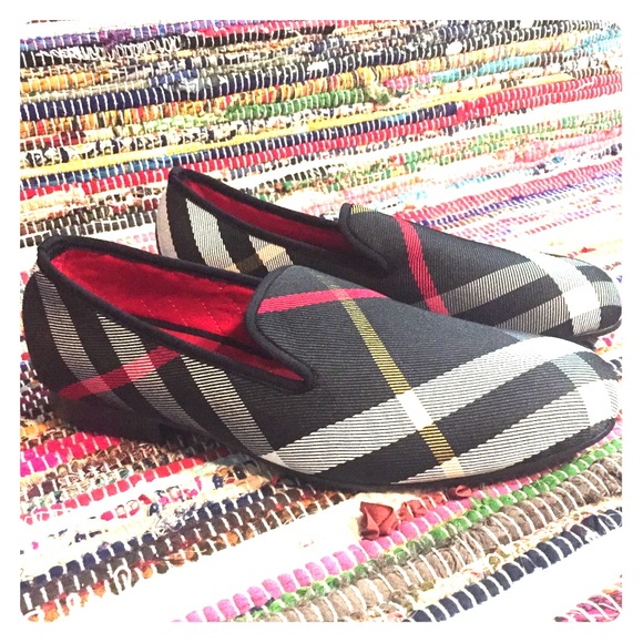 Never Worn Piergitar Plaid Men’s Loafers